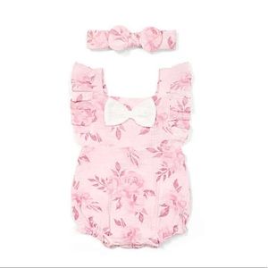 EMILY & OLIVER FLORAL ROMPER